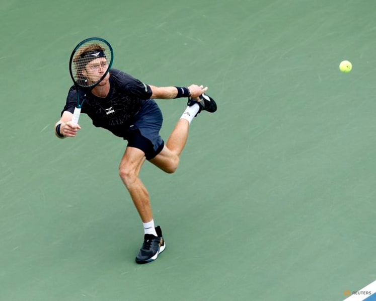 Medvedev rides dominant serve past Rublev for Hangzhou crown
