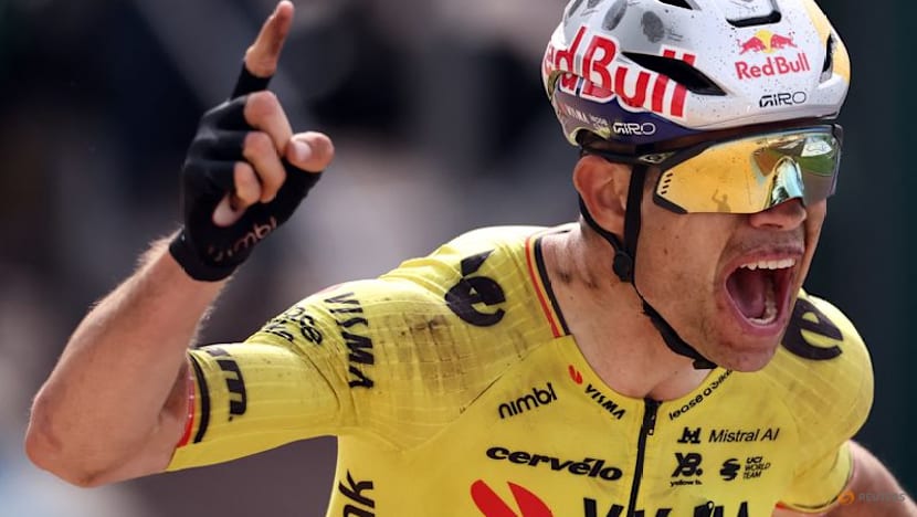 Van Aert breaks jinx to win Paris-Roubaix ahead of Pogacar