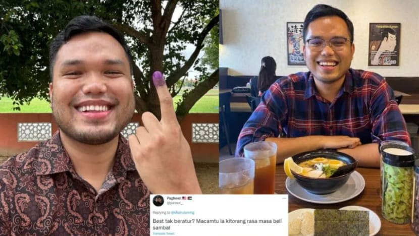 Khairul Aming terkedu komen 'beratur mengundi seolah beli Sambal Nyet'; netizen terhibur Khairul Aming terkedu komen 'beratur mengundi seolah beli Sambal Nyet'; netizen terhibur