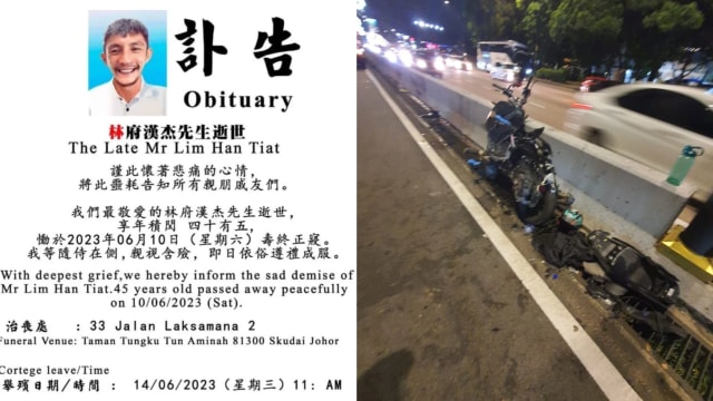 放工回新山疑遭罗厘撞后逃 越堤族当场丧命