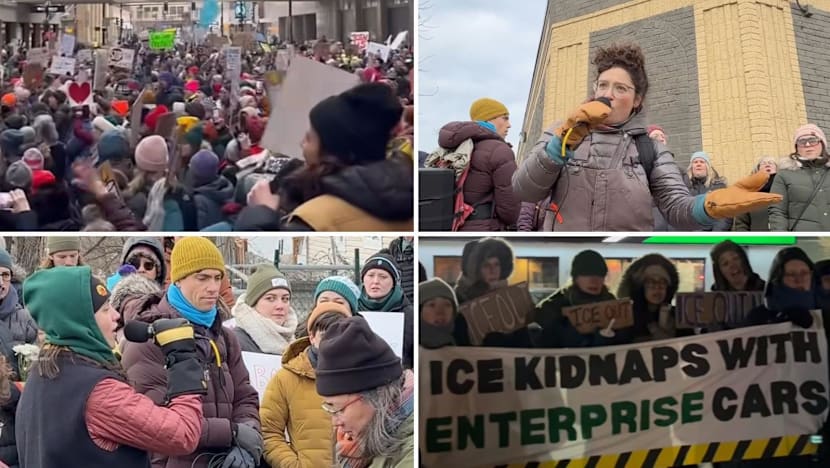 Minneapolis group holds singing protests, urges ICE agents to quit their jobs