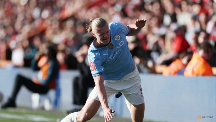 Manchester City striker Haaland suffers ankle injury