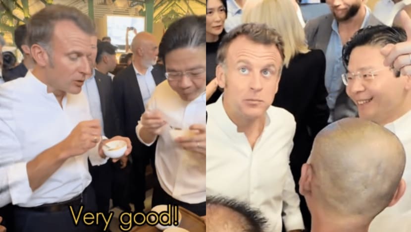 PM Lawrence Wong Jio-ed French President Macron For Char Kway Teow & Chee Cheong Fun At Lau Pa Sat PM Lawrence Wong Jio-ed French President Macron For Char Kway Teow & Chee Cheong Fun At Lau Pa Sat