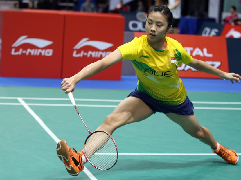 Yeo Jia Min displaced Malaysia’s Goh Jin Wei in the latest Badminton World Federation (BWF) junior world rankings to reach the top spot for the first time in her career. Photo: OUE Singapore Open
