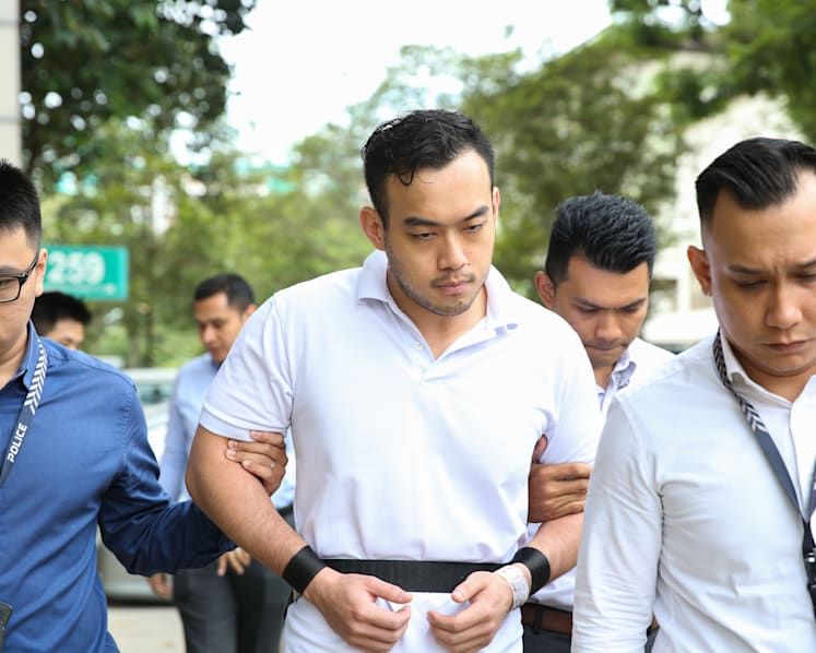 Molestation suspect brought back to scene of crime in Tampines