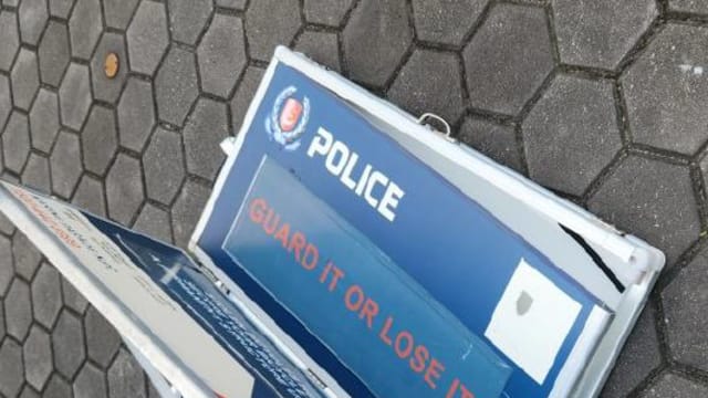 涉蓄意破坏警局罪案警讯告示牌 37岁男子将被提控