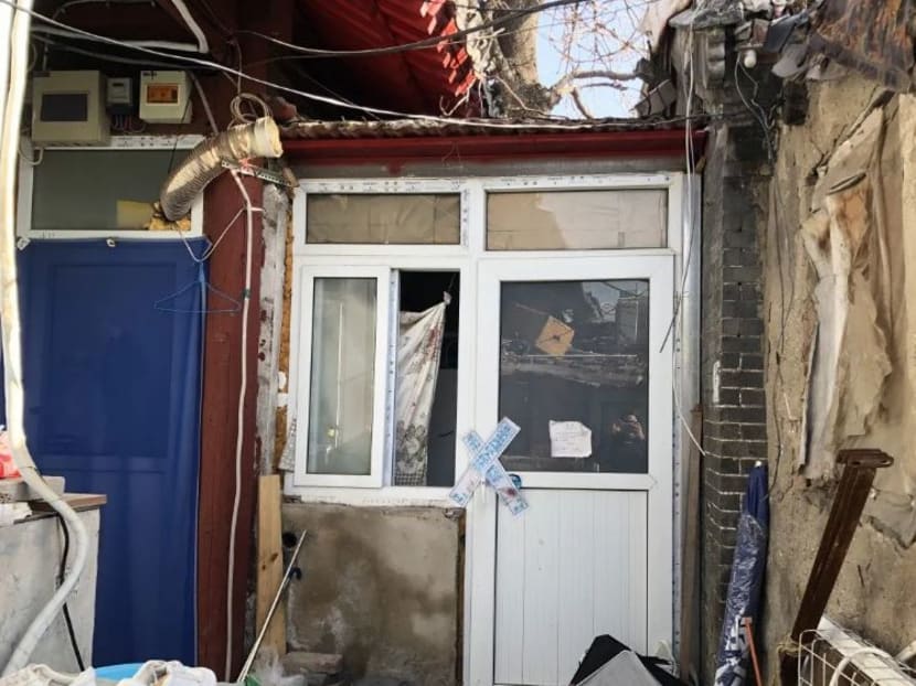 A view of the 5.6 square metre cubicle-size home in Beijing. The home sold for 1.28 million yuan at auction.