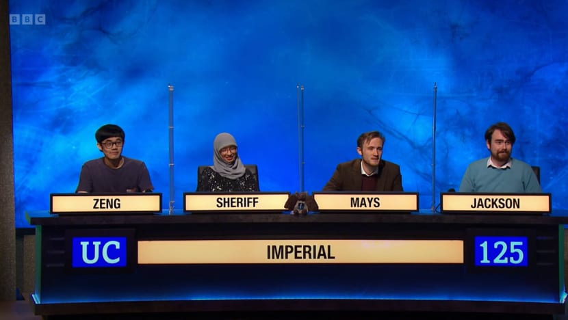 S'porean geography whiz Max Zeng and Imperial College team win British TV quiz show