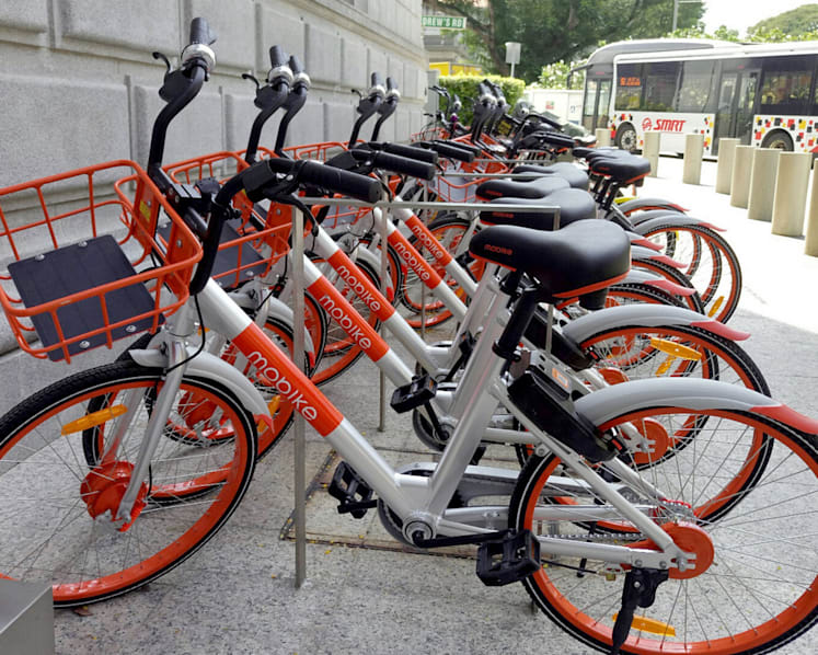 Chinese firm Mobike enters Singapore’s bike-sharing market