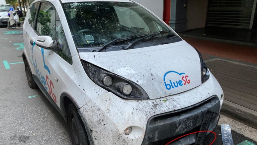 BlueSG refutes user’s complaint about S$9,800 repair bill, says car was damaged after he let stranger drive it