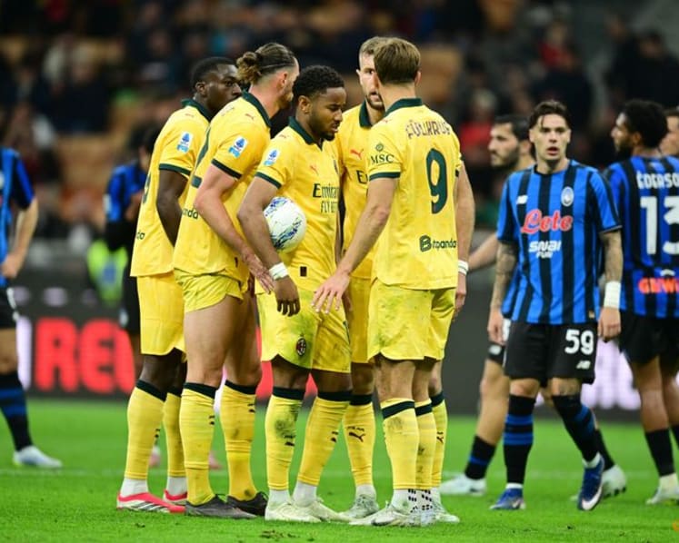 AC Milan’s top-four bid hit by 3-2 home defeat to Atalanta