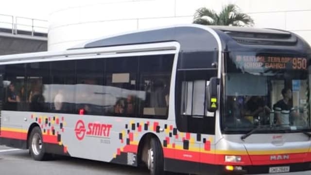 SMRT跨境巴士950号首班车 9月中起提早十分钟