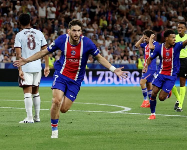 PSG retain UEFA Super Cup with 2-1 win over Aston Villa