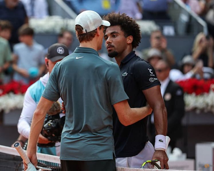 Sinner cruises past Fils to reach Madrid Open final