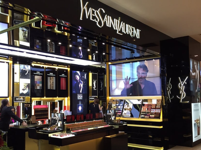 Yves Saint Laurent Beaute opens its second boutique at VivoCity. Photo: Larry Yeo.