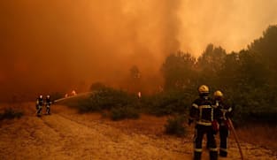 Untamed wildfires force over 160,000 to flee in France, Spain