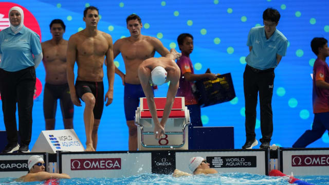 男子4X200米自由泳接力 英国力压中美摘首金