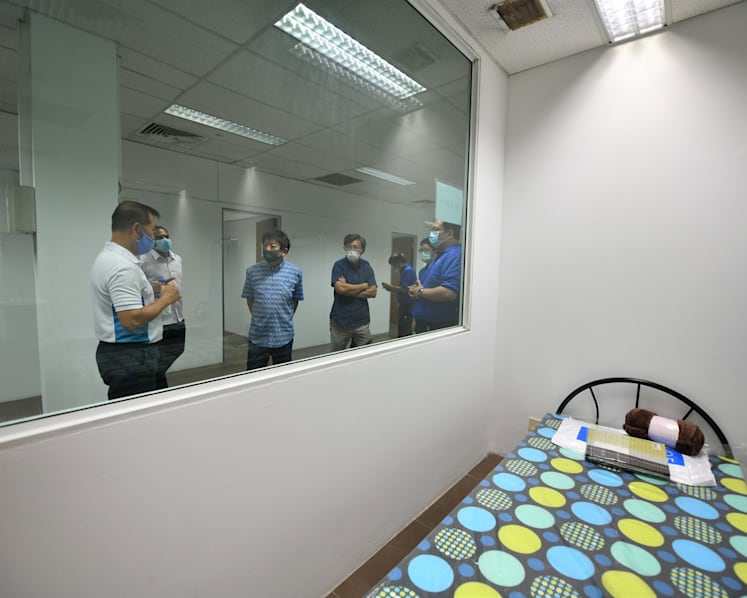 Public gets glimpse of floating lodgings for foreign workers