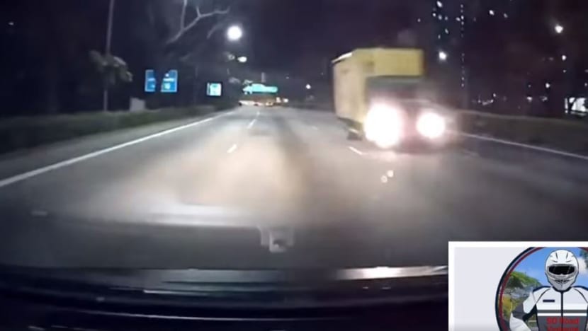 Lorry seen travelling against traffic along TPE; driver arrested