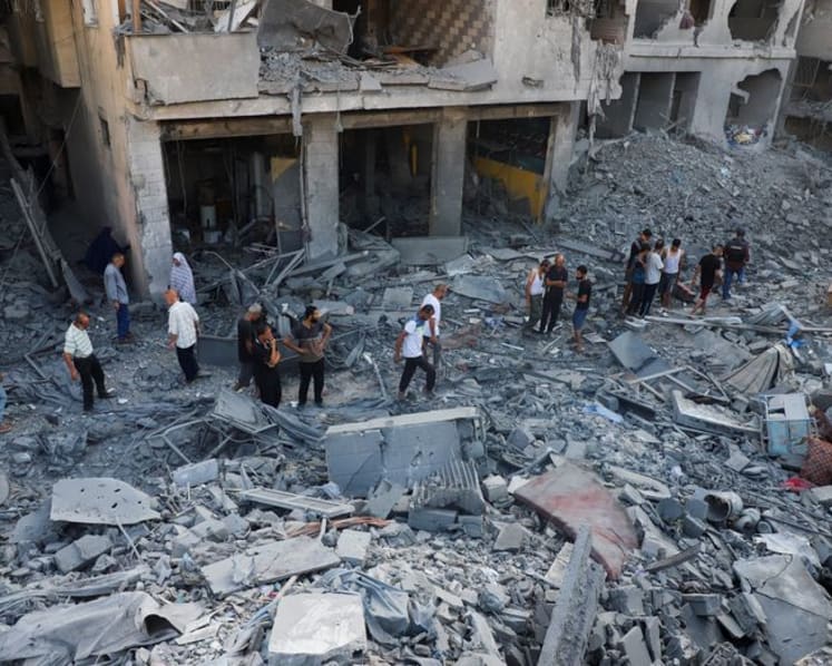 Israel says ‘Gaza is burning’ as it launches ground assault