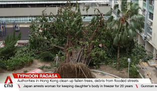 Hong Kong cleans up after Typhoon Ragasa as search for over 30 missing continues in Taiwan