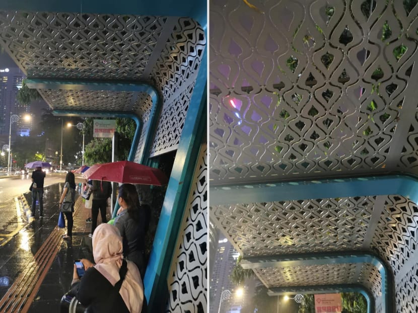 The man said that although the bus stop was aesthetically pleasing, it was functionally useless.