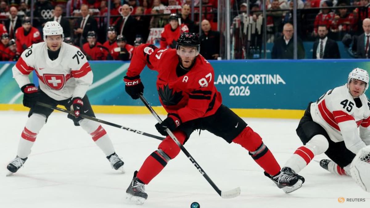 Ice hockey-McDavid scores first Games goal as Canada beat Switzerland