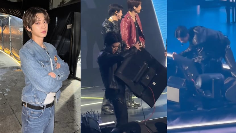 EXO's Chanyeol Tries To Fix Broken Teleprompter & Clear Confetti On Stage At Manila Concert