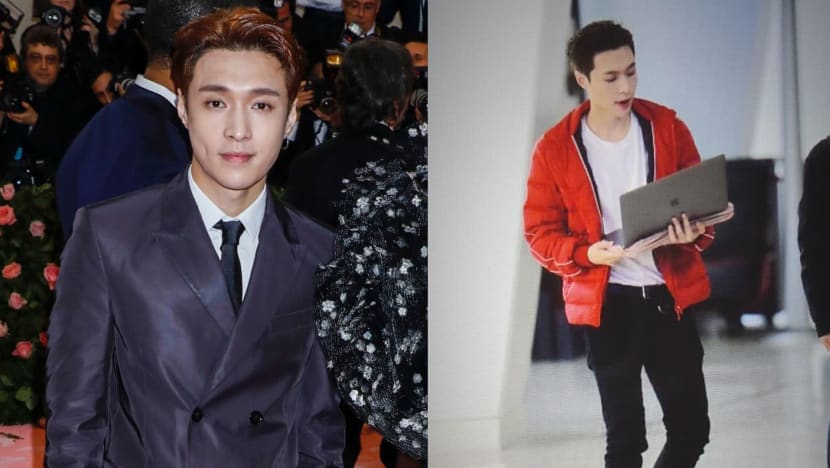 Lay Zhang Walking And Using His Laptop At The Same Time Has Become A Thing
