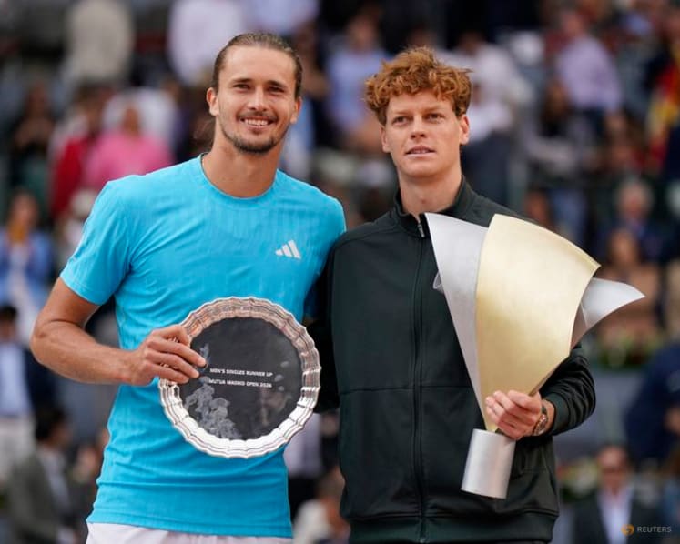 Sinner thrashes Zverev in Madrid to claim record fifth successive Masters title