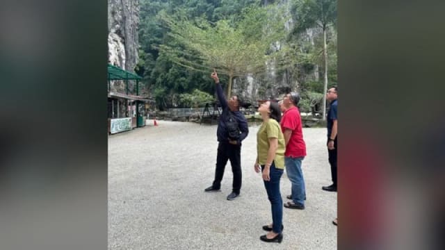 景区15公斤石块砸下 怡保游客当场丧命
