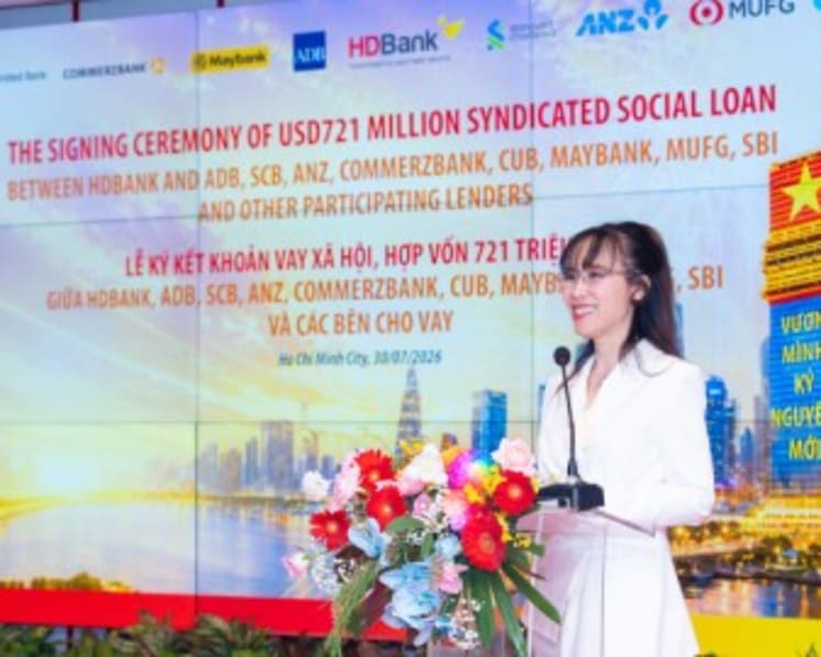 HDBank secures record international syndicated social loan in Vietnam