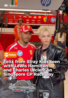 Stray Kids’ Felix made a special pit stop at the Ferrari garage on Race Day at the 2026 Singapore Grand Prix! 🏎️❤️ The K-pop star got an exclusive behind-the-scenes tour, where he met seven-time F1 world champion Lewis Hamilton and fellow Ferrari superstar Charles Leclerc ahead of the big race! 🏁 Talk about a star-studded meet-up! 🔥 #Felix #StrayKids #LewisHamilton #CharlesLeclerc #SingaporeGP
