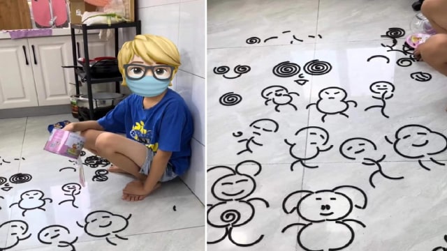 男童拆开蚊香创作 母亲哭笑不得 网赞：要好好栽培