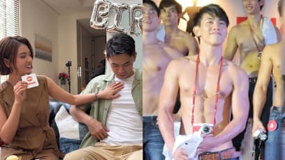 Hong Ling Showed Her Dad Nick Teo's 8days Shirtless Guy Pics Before They Started Dating & This Was His Reaction