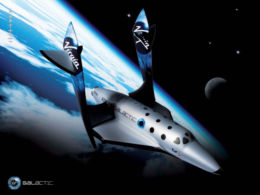 Virgin Galactic's SpaceShipTwo, an air-launched suborbital spaceplane type designed for space tourism. Photo: AP