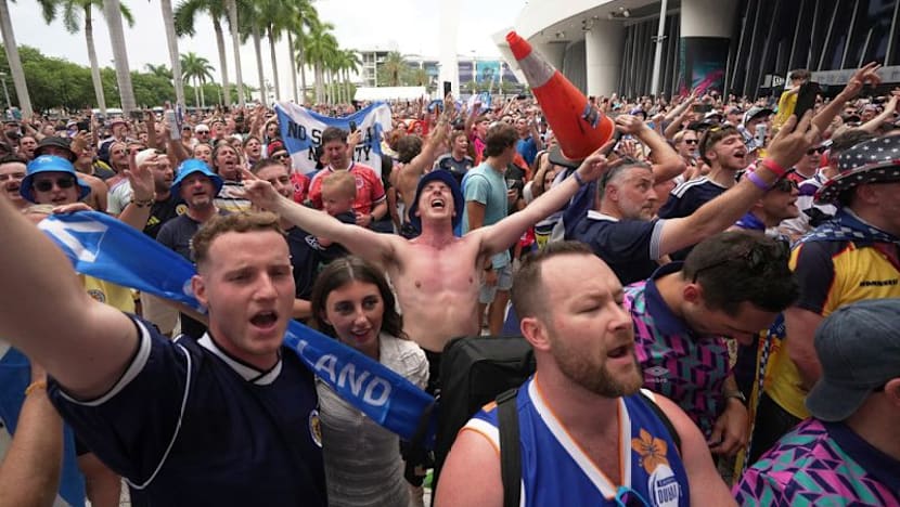 Tartan Army takes over Miami baseball park for World Cup revelry