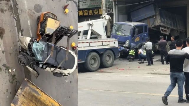 特斯拉失控狂奔 连撞多车至二死三伤