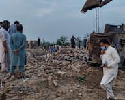 Car bombing and shootout kills 14 Pakistani police officers