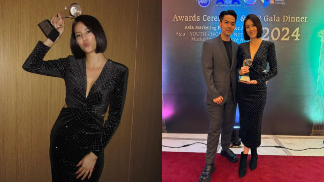 郑颖马尼拉获颁营销者奖，名厨男友爱相随！她为参赛拍戏午休还得........