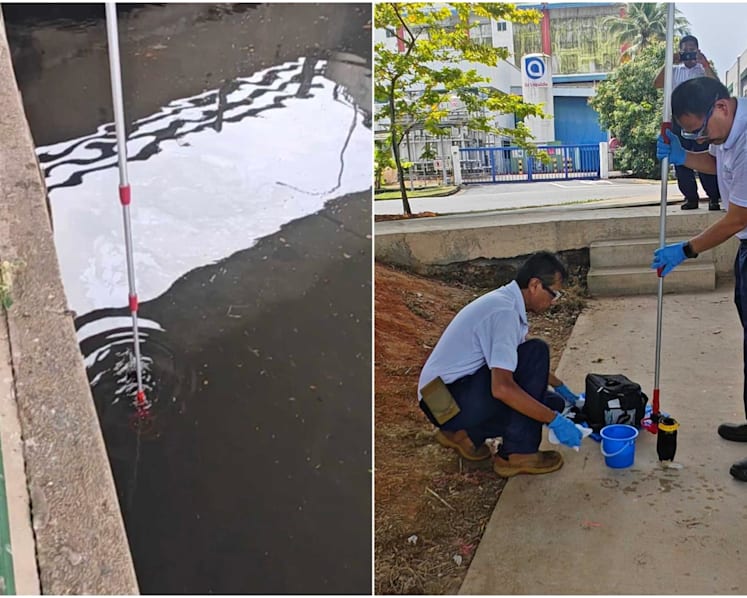 Oil along Singapore's coasts? How NEA officers dip into drains and canals to trace sources of pollution