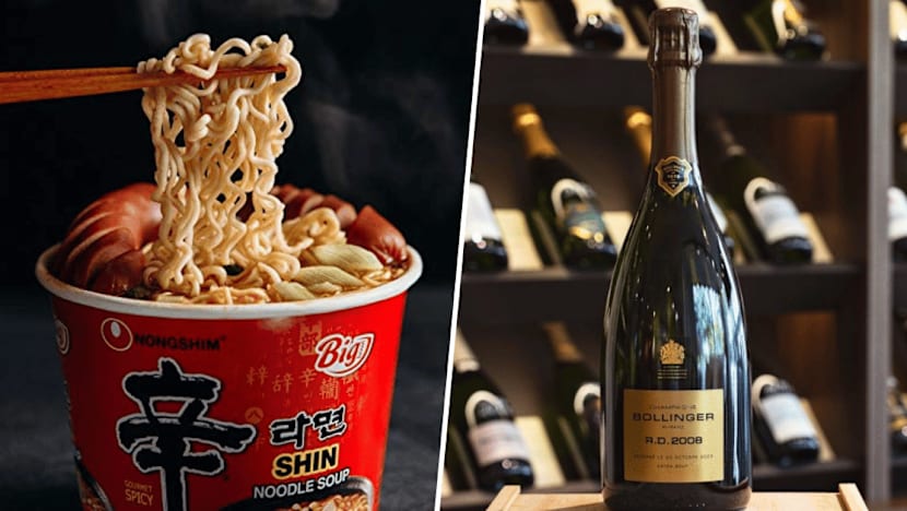 Forget Steak & Oysters, These Sommeliers Pair Their Wine With Instant Noodles
