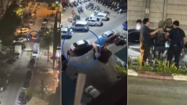泰国公寓楼下爆发枪战 多名警员围车连开数枪