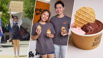 Tech Exec Parades Handwritten Sign Promoting Her Oat Milk Ice Cream Parlour Due To ‘Zero Marketing Budget’