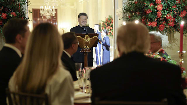 习近平出席白宫国宴 特朗普：美中从未像现在这样相处得这么好