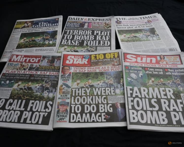 UK examines foreign state involvement in suspected airbase plot, releases suspects
