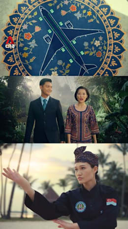 Lion dance, kolam and silat feature in SIA's new in-flight safety video