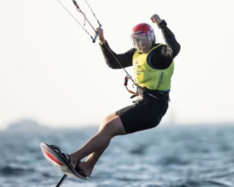 Kitefoiler Maximilian Maeder wins Singapore’s first gold medal at Asian Games