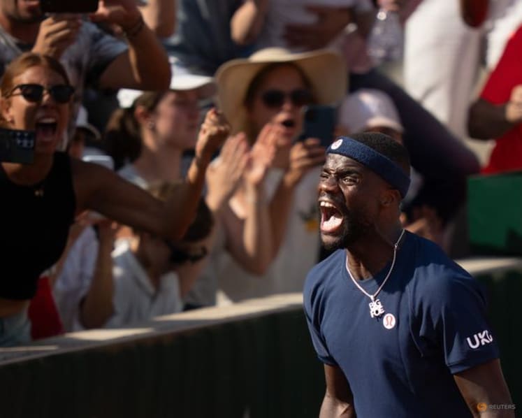 Tiafoe makes online plea after losing racket in crowd during victory celebrations