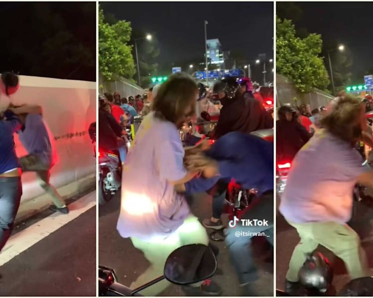 Two men who fought with motorcycle helmets at Woodlands Checkpoint detained by authorities
